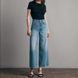 Rag & Bone Maya High-Rise Wide Leg Jeans in Hermosa